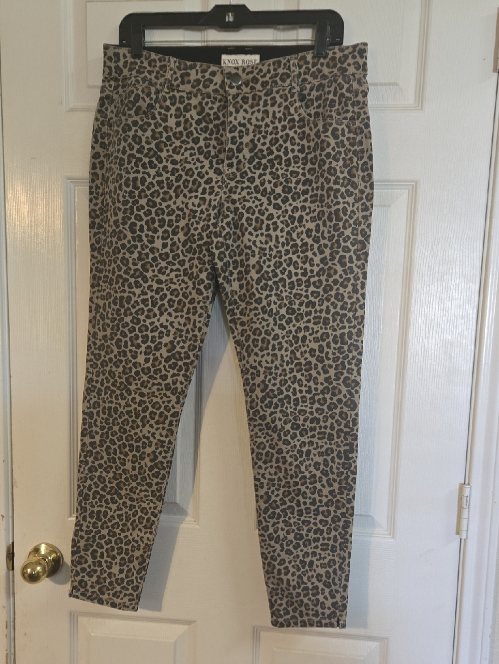 Knox Rose Leopard Skinny Jeans